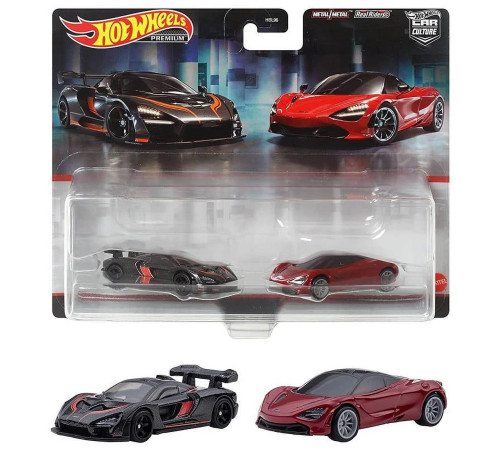 hot wheels hbl96  set de colecție de 2 mașini "premium car culture" (in sort.)