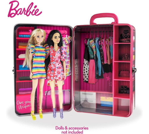 barbie bbds6 Портативный кейс для хранения кукол Барби и их аксессуаров