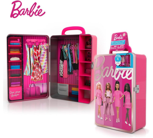 barbie bbds6 Портативный кейс для хранения кукол Барби и их аксессуаров