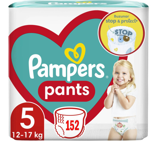 pampers pants 5 (12-17 кг.) 152 шт.