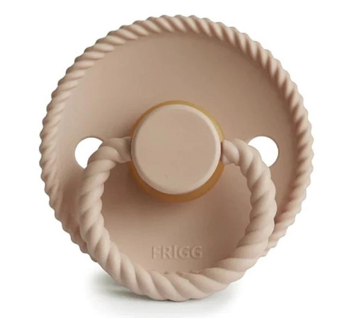  frigg suzeta rotunda din silicon "rope" (0-6 luni) croissant