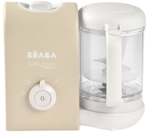 beaba 5992 robot de gatit cu aburi si blender 4in1 "babycook express" clay earth