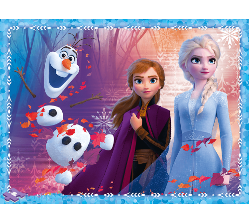 trefl 90814 puzzle 2-în1 "frozen" + memos (30/48/24 el.)