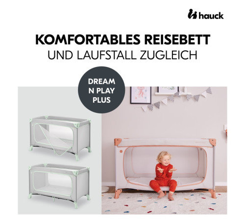 hauck Манеж dream n play plus dusty mint