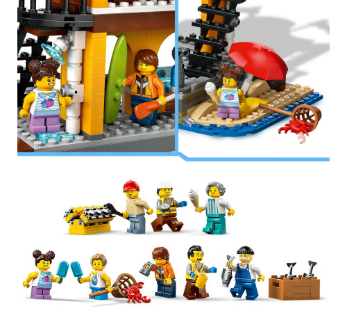 lego city 60422 Конструктор "Морская гавань с грузовым кораблем" (1226 дет.)