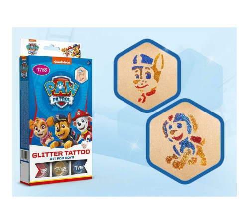 tytoo kkctp2310027 set tatuaje temporare cu sclipici "paw patrol"