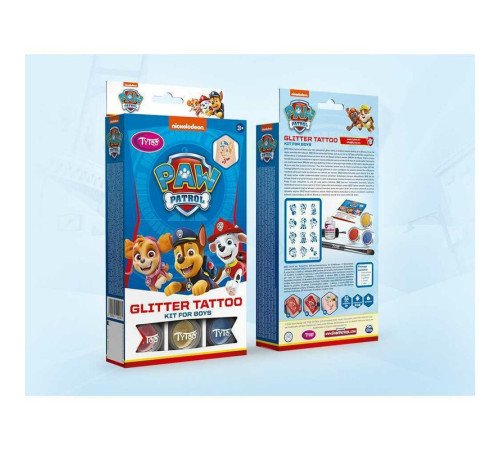 tytoo kkctp2310027 set tatuaje temporare cu sclipici "paw patrol"