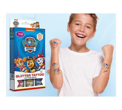 tytoo kkctp2310027 set tatuaje temporare cu sclipici "paw patrol"