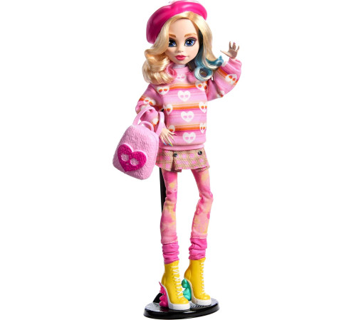  monster high wednesday hxj05 Коллекционная кукла "Энид Синклер" в розовом 