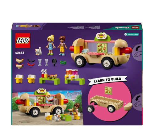 lego friends 42633 Конструктор "Грузовик с хот-догами" (100 дет.)