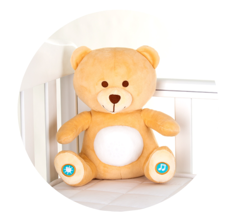 chipolino jucărie muzicală de plus cu lumina "bear" pil02307bear