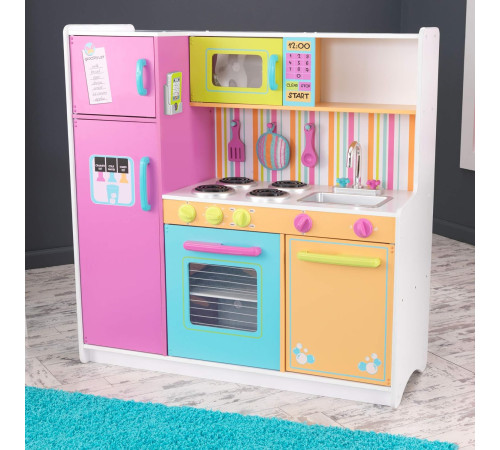 kidkraft 53100-msn bucătărie pentru copii "deluxe big & bright"