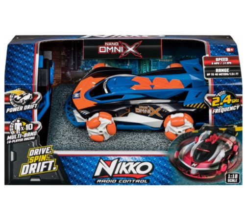 nikko 10200n mashina cu radio control "nano omni x, 1:18" (in sort.)