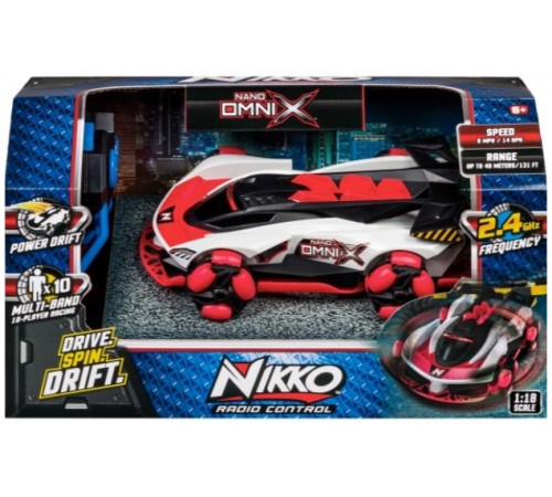 nikko 10200n mashina cu radio control "nano omni x, 1:18" (in sort.)