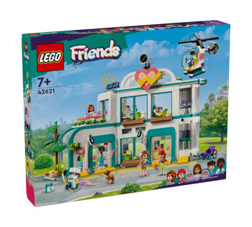  lego friends 42621 Конструктор "Городская больница Хартлейк" (1045 дет.)