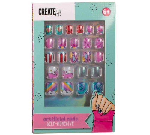 create it 84814 set unghii cu adeziv candy (in sort.)