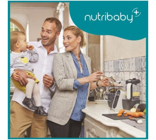 babymoov a001124 robot multifunctional 5 in 1 "nutribaby" gri