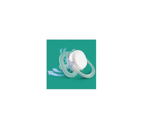 avent scf376/11 suzera din silicon "ultra air night" (0-6 m) 2 buc.