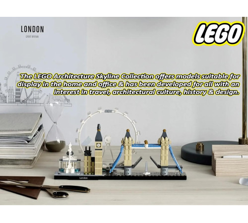 lego architecture 21034 constructor "londra" (468 el.)