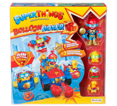  superthings pstsp414in00 set de joc cu figurine ballon boxer seria kazoom kids s1