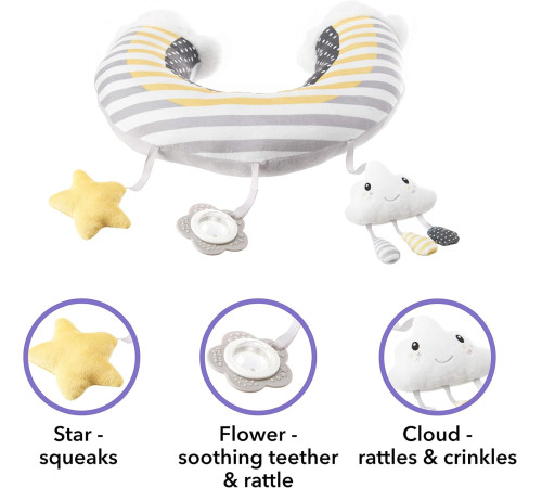 nuby id99829 pernă pentru joc "cloud & star" (0 luni+)