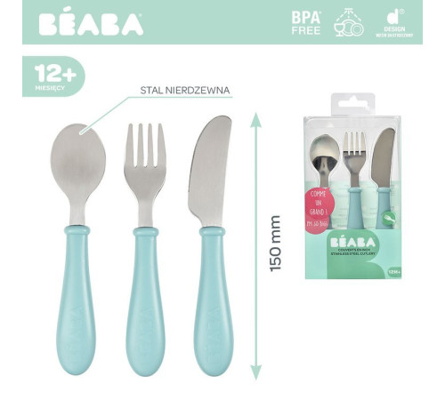 beaba 5065 set tacâmuri din inox b913461