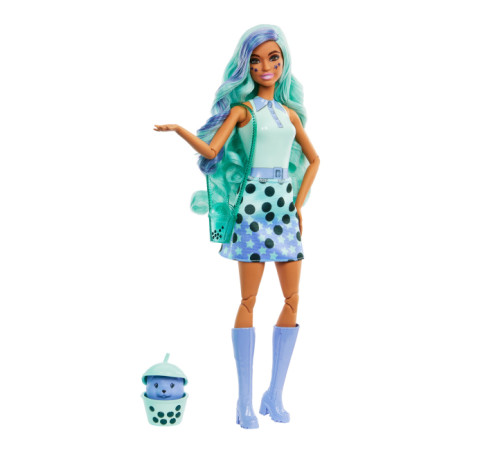 barbie htj21 păpușă "pop reveal: bubble-ti ceai verde"