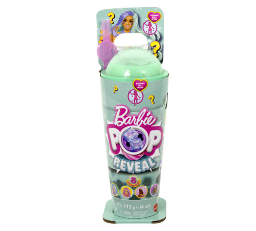 barbie htj21 păpușă "pop reveal: bubble-ti ceai verde"