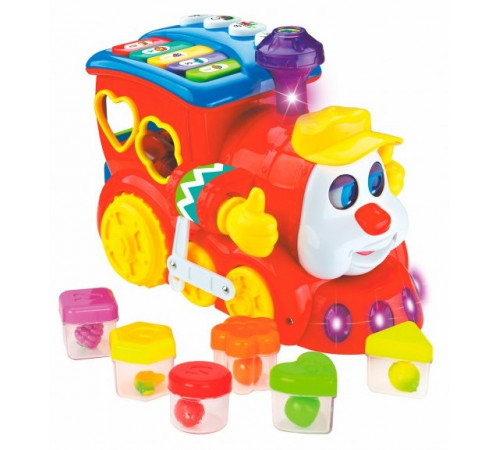  hola toys 556 Музыкальная игрушка-сортер "Паровозик"