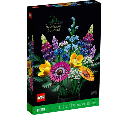  lego icons 10313 constructor "buchet de flori de camp" (939 el.)