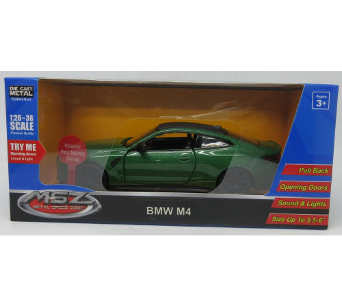  msz 68701m Металлическая модель "bmw m4, 1:32"