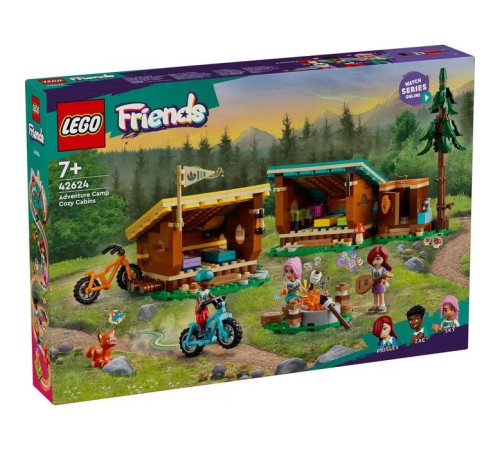  lego friends 42624 Конструктор "Лагерь приключений, уютные домики" (437 дет.)