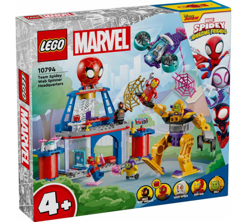  lego marvel 10794 constructor "cartierul general al echipei lui spider-man" (193 el.)