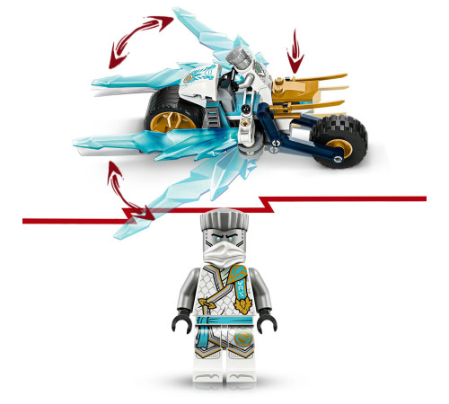 lego ninjago 71816 Конструктор "Ледяной мотоцикл Зейна" (84 дет.)