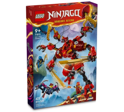 lego ninjago 71812 Конструктор "Лазающий робот-ниндзя Кая" (623 дет.)