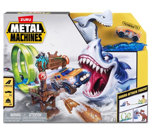 zuru metal machines 6760 set de joc"shark attack"