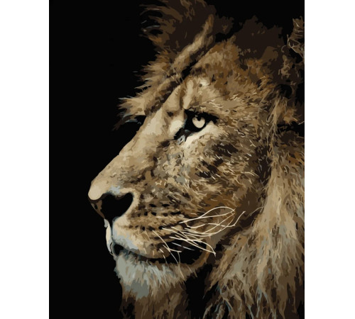  strateg leo va-0245 Картина по номерам "Портрет льва" (40x50 см.)