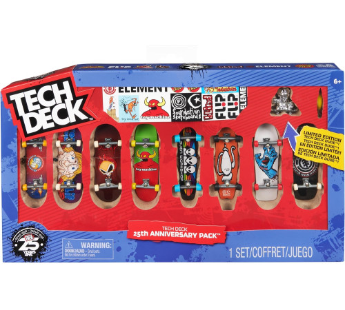 spin master 6067138 set fingerboarde tech deck 25-a aniversare