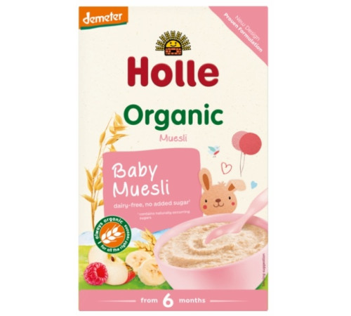  holle bio organic Мюсли безмолочные (6 м+) 250 гр.