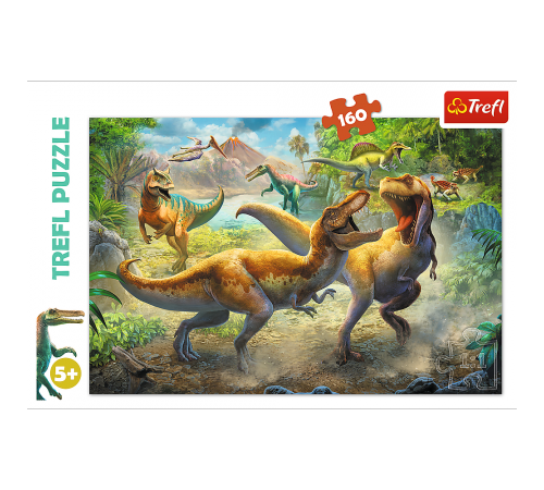 trefl 15360 trefl 18236 puzzle "lupta împotriva tiranozaurilor" (160 el.)