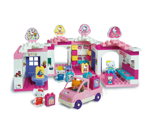 androni 8659-00hk  constructor hello kitty "centrul comercial "(140 el.)