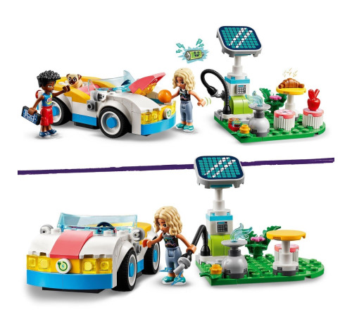 lego friends 42609 constructor "masina electrica si incarcator" (170 el.)