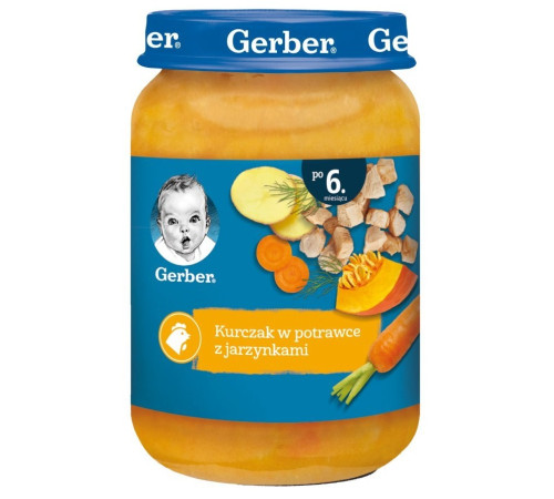  gerber Пюре курица с овощами (6 м+) 190 гр.
