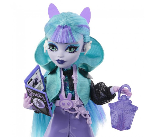 monster high hnf82 Набор-сюрприз "Ужас какие секреты Твайлы" серии "Неоновые и бесподобные"