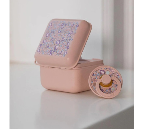 bibs container pentru depozitarea si sterilizarea suzetelor "liberty pacifier box" eloise blush