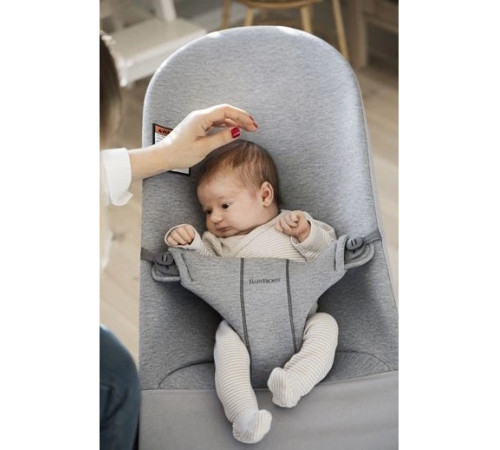 babybjorn Шезлонг "bliss light grey, 3d jersey" 006072a