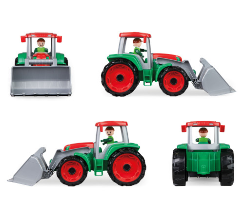 lena 04428 jucărie "tractor cu remorcă" (55 cm.)