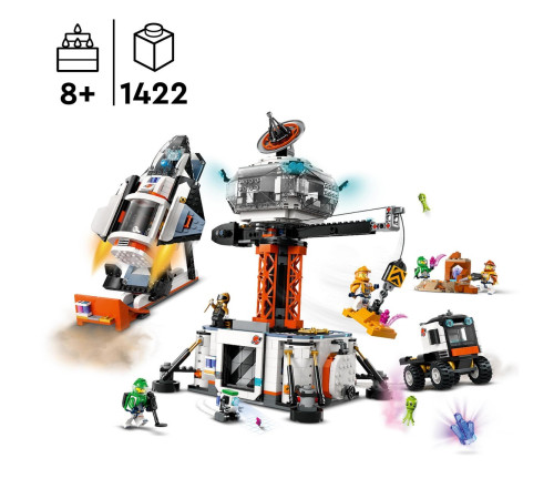 lego city  60434 constructor "baza spatiala si platforma de lansare a rachetei" (1422 el)