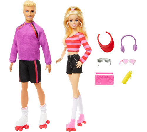 barbie hxk90 set de păpuși "barbie și ken" cu accesorii