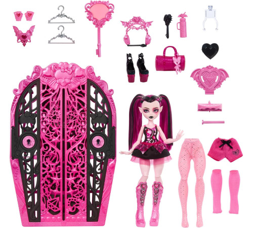 monster high hxh84 setul de joc surpriză mysteries "secretele lui draculaura"